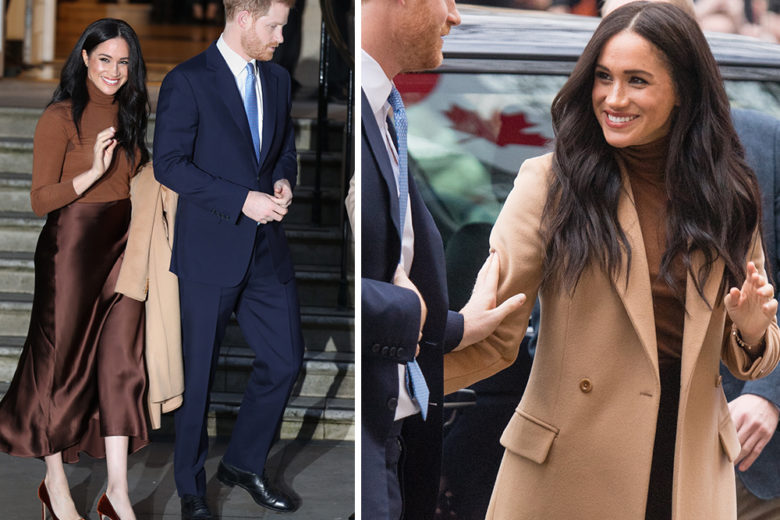 Il look di Meghan Markle “total brown” è tanto semplice quanto elegante!