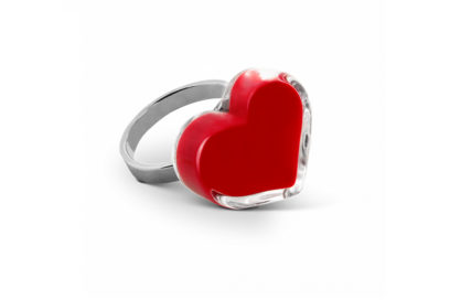 pylones-regalo-design-anello-in-vetro-coeur-medium-milk