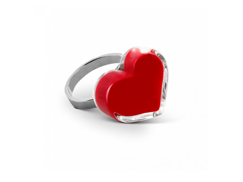 pylones-regalo-design-anello-in-vetro-coeur-medium-milk
