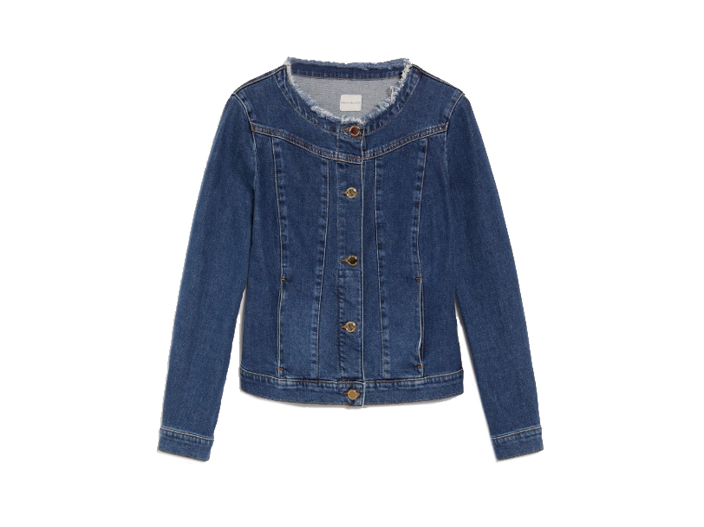 PENNY-BLACK-giacca-a-girocollo-in-denim