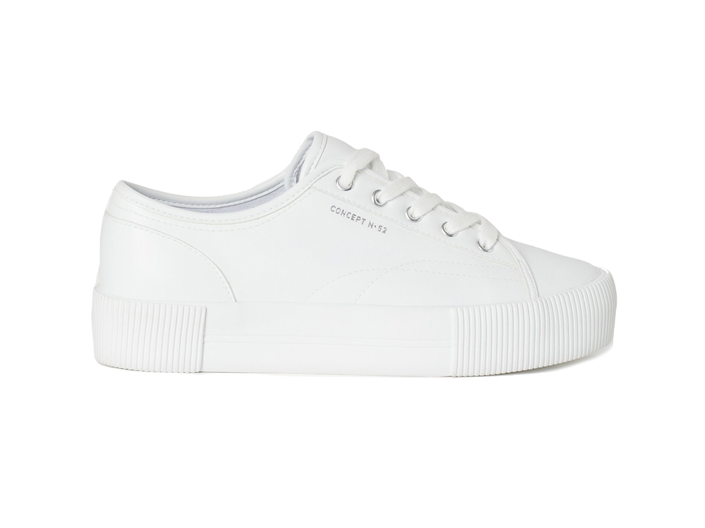 converse bianche pelle uomo h&m