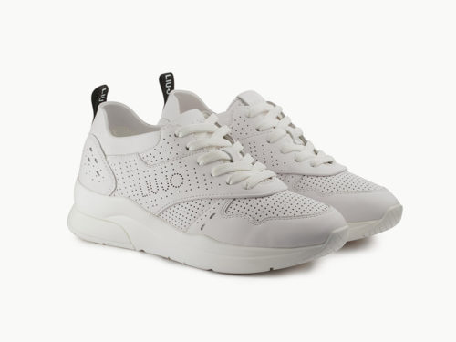 nike bianche traforate