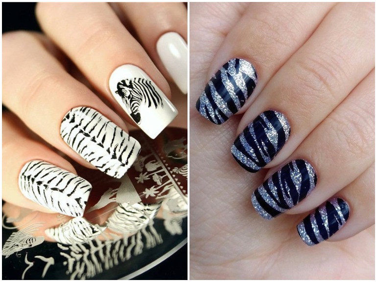 unghie zebrate zebra nail art cover mobile