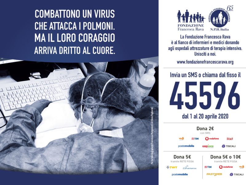 Campagna Fondazione Rava Coronavirus MOBILE