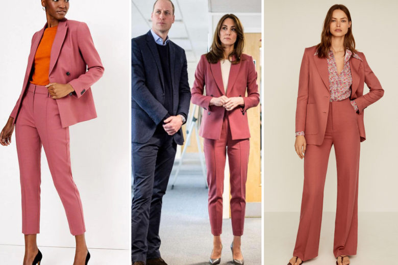 Il tailleur rosa antico di Kate Middleton fa subito Primavera
