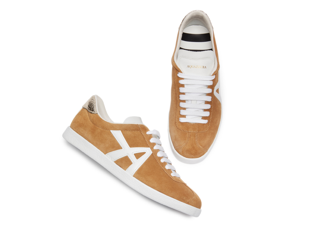 Aquazzura-The-a-sneaker-Hazelnutwhitesilver-Suede-leather-THAFLASK-CCK-HWS-Front