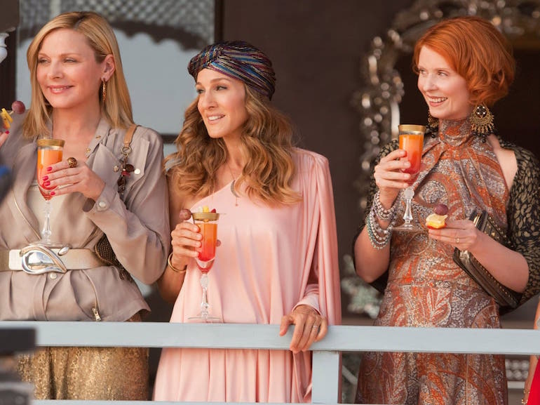 Carrie Bradshaw vestito rosa