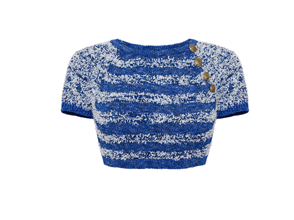 ELISABETTA-FRANCHI-maglia-corta-con-bottoni-dorati