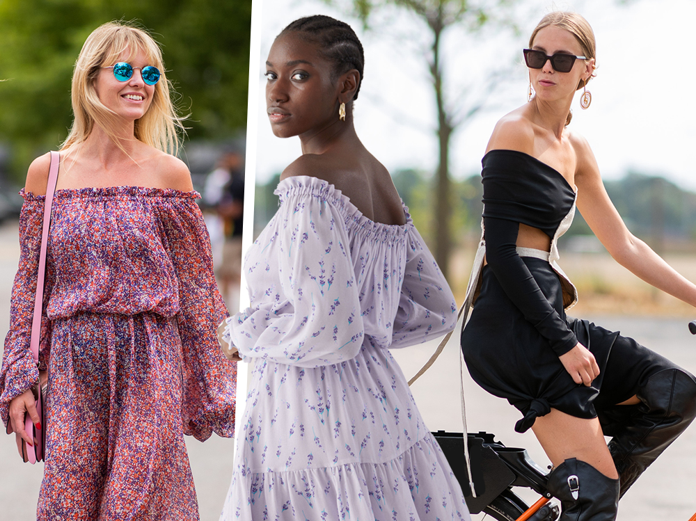 Abiti, bluse e top con le spalle scoperte: la tendenza per l'estate 2020