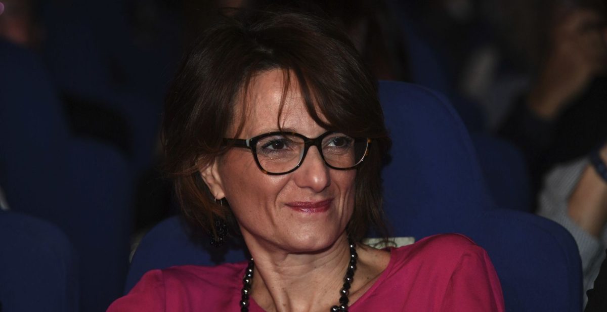 The Italian minister for the family Elena Bonetti, during