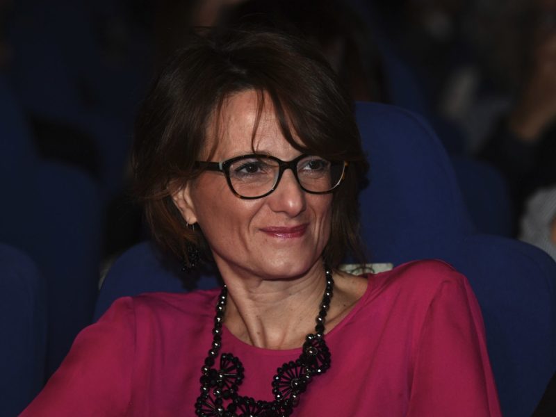 The Italian minister for the family Elena Bonetti, during