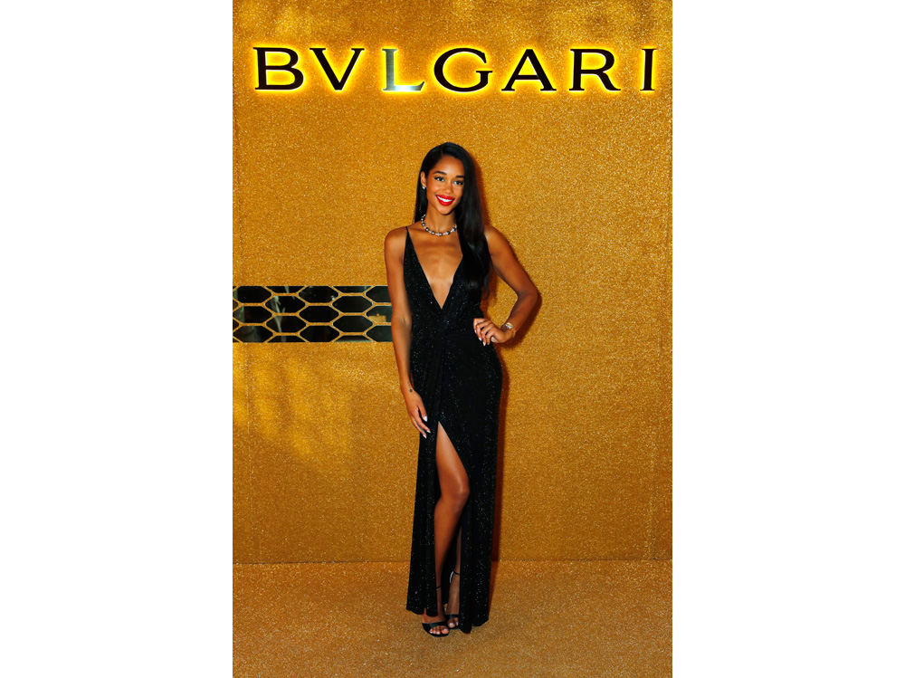Alexandre Vauthier dress – ROger Vivier sandals -Bulgari jewels
