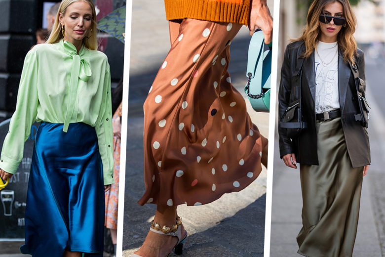 Gonne in satin: 11 modelli “wow” che non vedrete l’ora di indossare