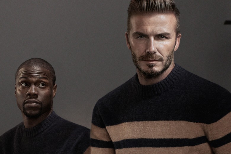 David Beckham e Kevin Hart, la “strana” coppia di H&M