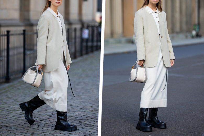 Elegante anche con i combat boots? Si può fare, basta copiare questo look!