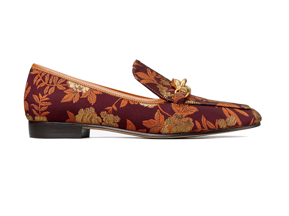 tory burch mocassino jessa in jacquard