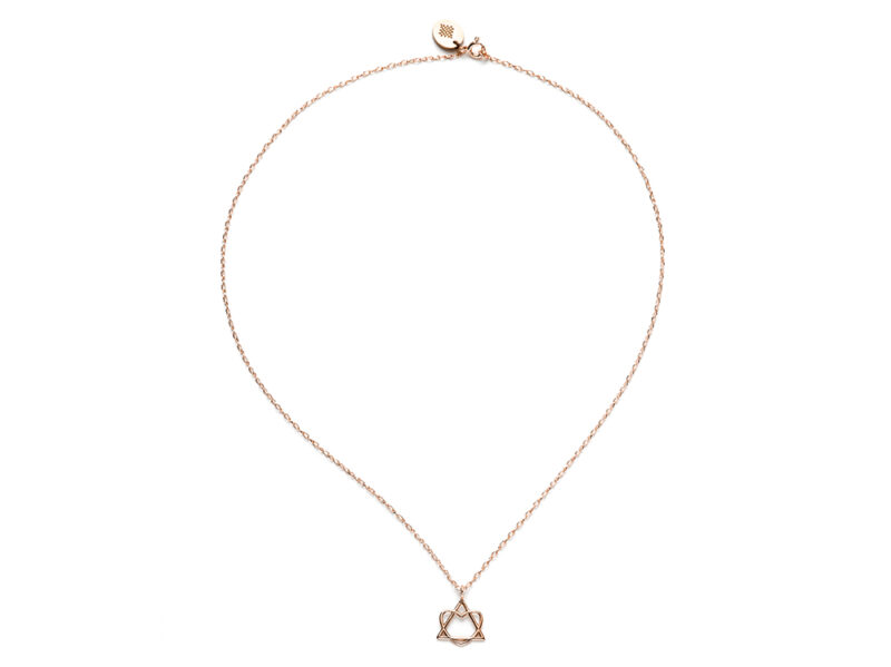 collana-TriHart-è-in-argento-925-bagnato-oro-rosa