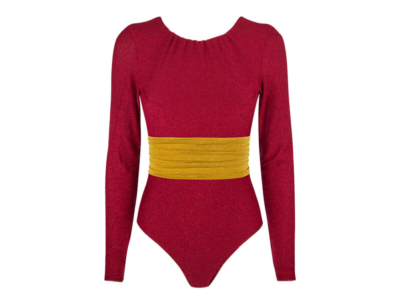 malì_beachwear_fall_collection_body_rosso_maniche-strette+cintura_goffrata_davanti_