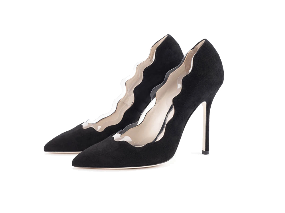 FRANCESCA-BELLAVITA-pumps-in-suede-con-motivo-a-onda