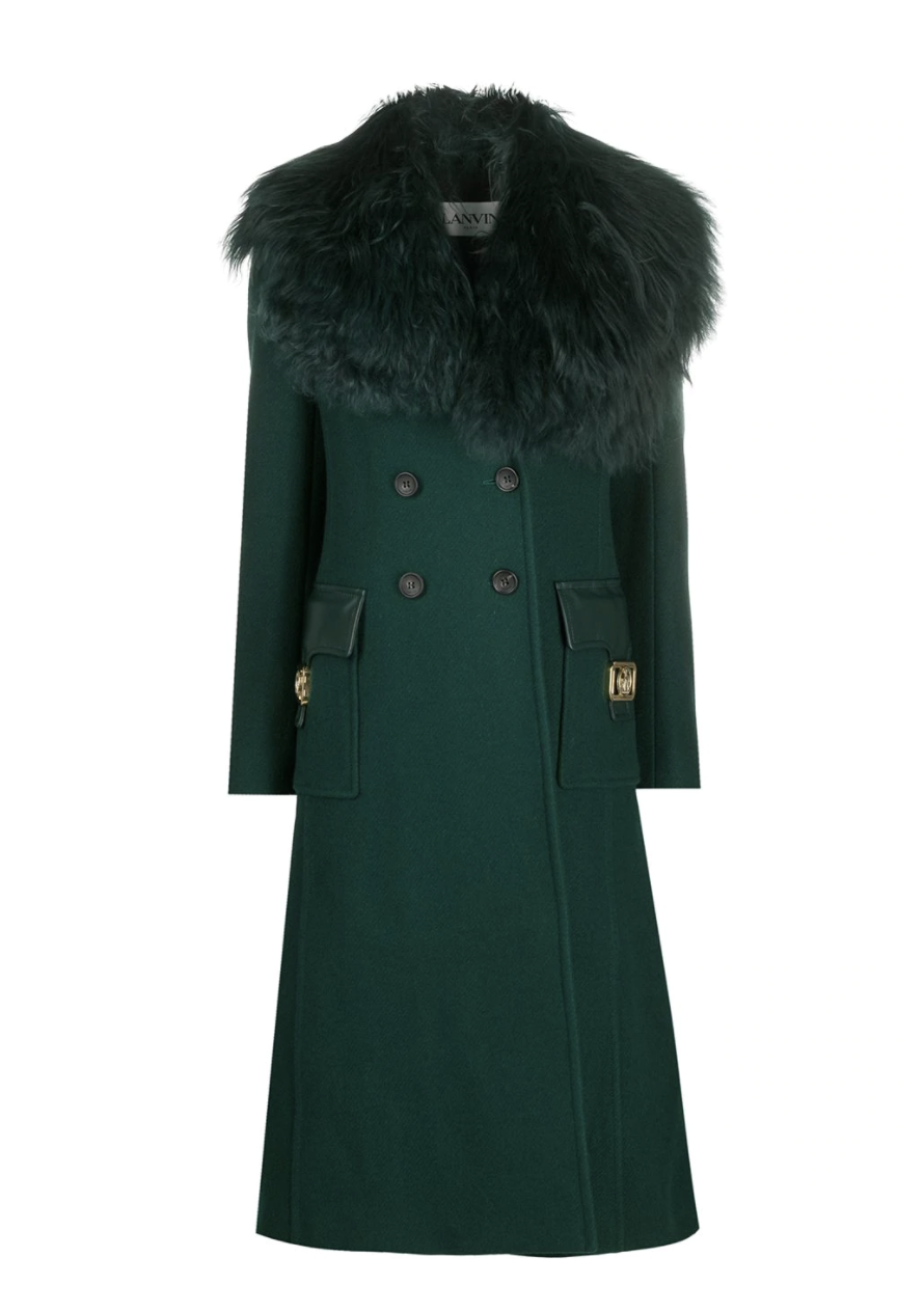 cappotto verde LANVIN