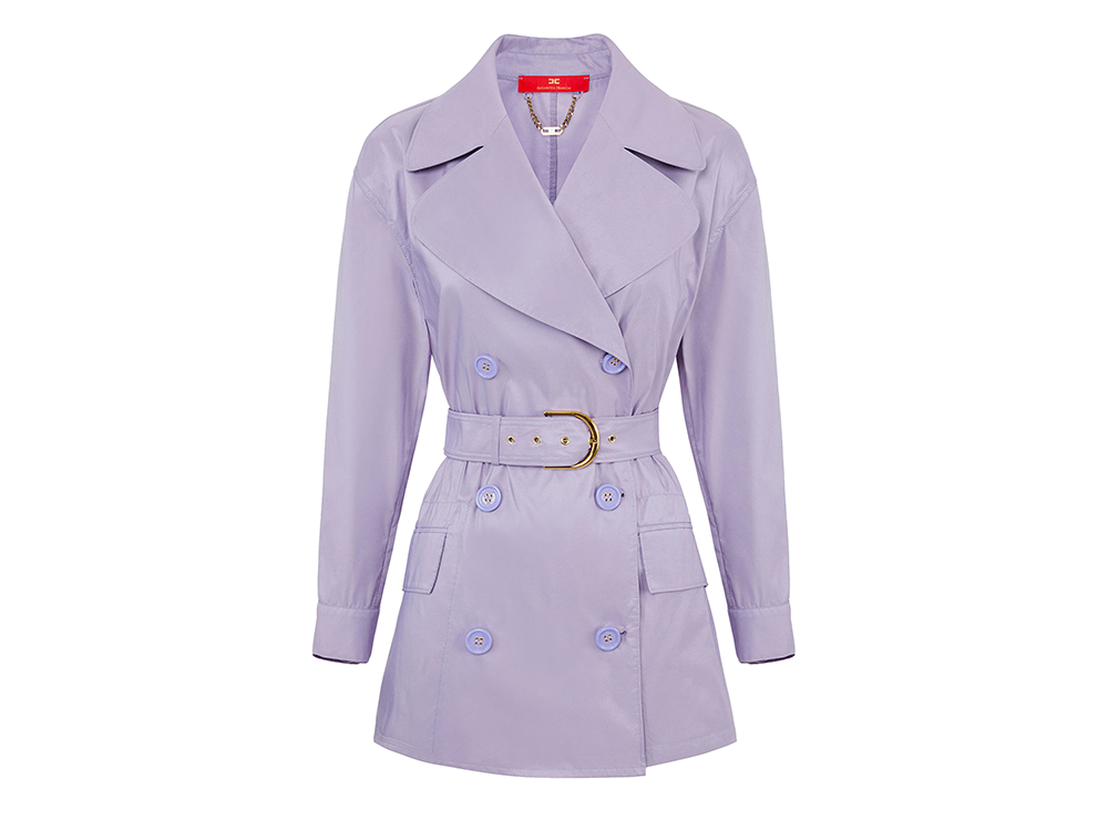 ELISABETTA-FRANCHI-trench-lilla-con-ampio-rever