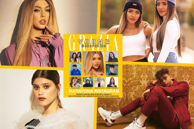 Sul nuovo numero e live su Instagram, Grazia incontra la Young Generation