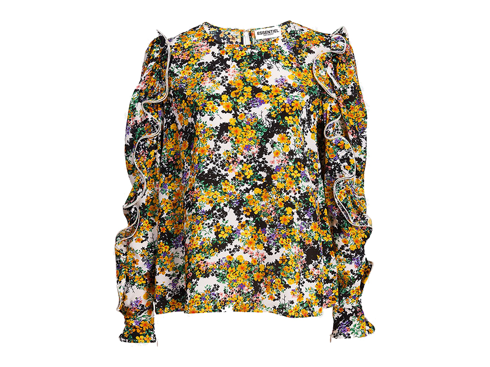 essentiel-antwerp-blusa-con-stampa-floreale-e-voilant