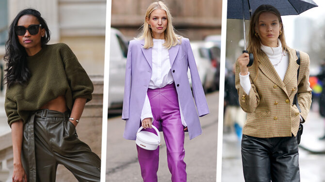 Pantaloni di pelle: come indossarli in 5 look e abbinamenti