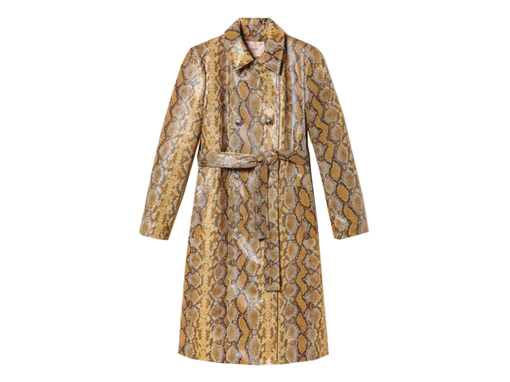 twinset-milano-trench-stampa-pitone-color-noce