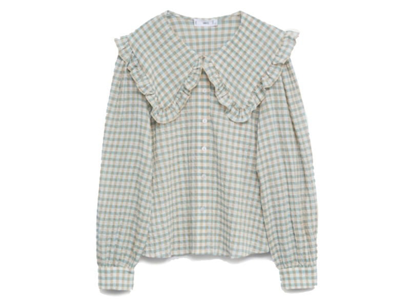 Camicia-in-cotone-con-colletto-babydoll,-Mango