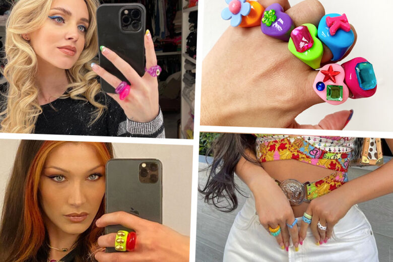 Gli anelli “juicy” e colorati sono il trend a cui è impossibile resistere