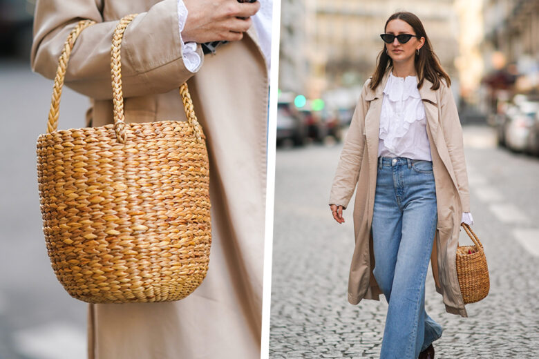 Trench beige, camicia con volant e jeans flare: il look di Marielle Haon per noi è un grande sì!