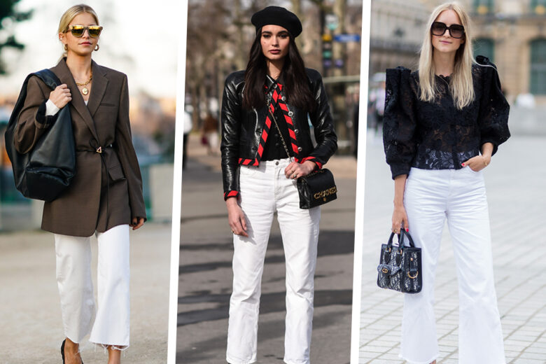 4 modi facili e cool per indossare i jeans bianchi in primavera