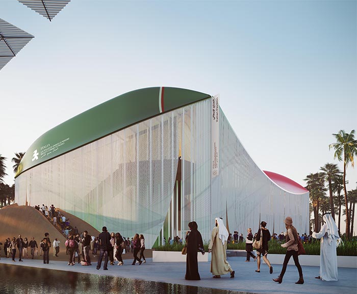PADIGLIONTE ITALIA EXPO DUBAI 2020 INTERNI MOBILE
