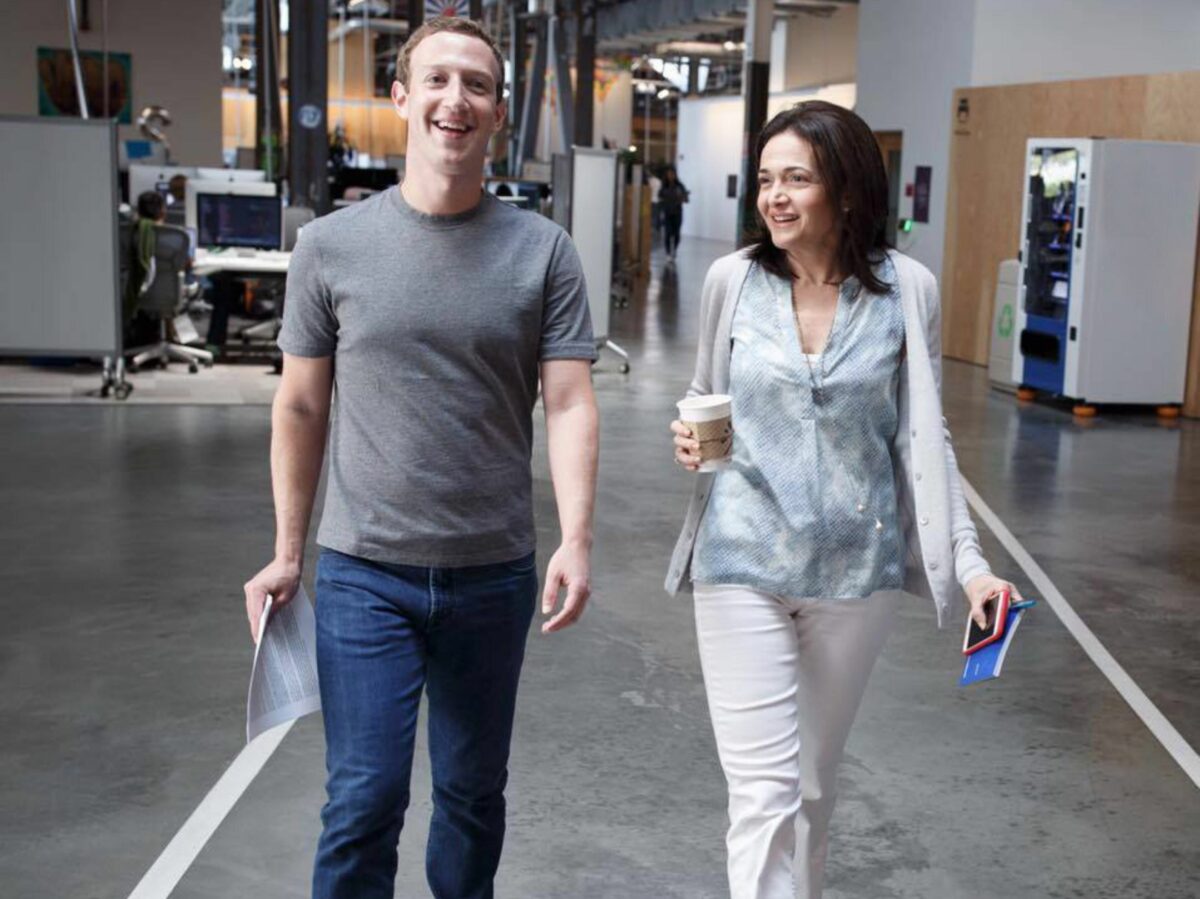 Sheryl Sandberg e Zuckemberg