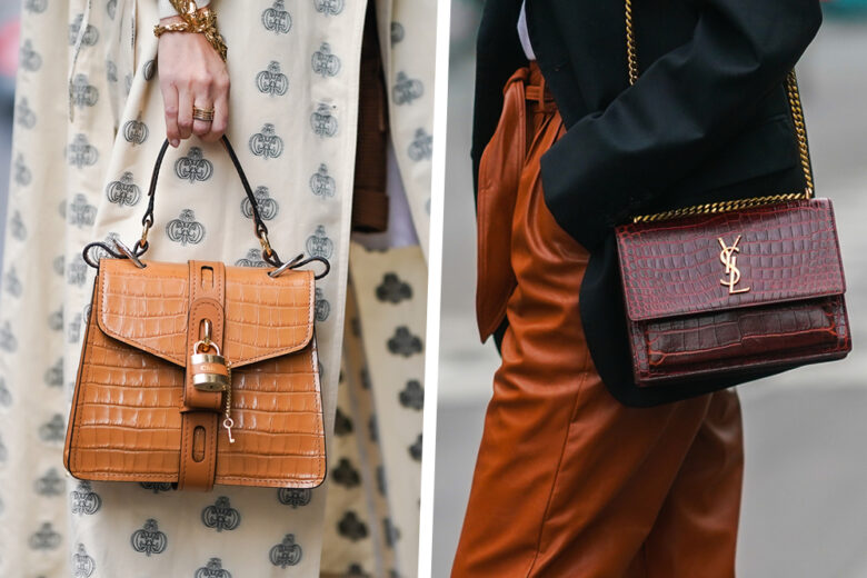 “Croc print bags”: le borse stampa cocco continuano a essere un trend, anche in primavera!