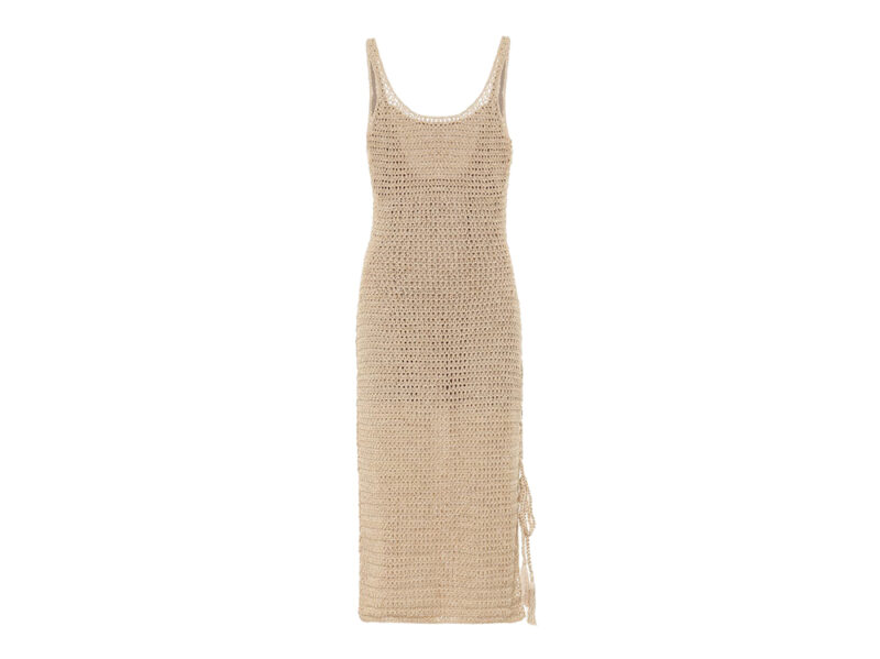 Vestito-midi-beige,-Anna-Kosturova