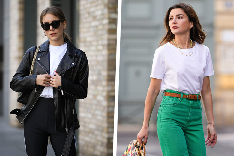 Una t-shirt bianca, 5 look: ecco il key-piece che ci salva in ogni situazione!