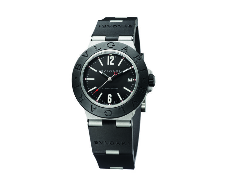 orologio Aluminium quadrante nero