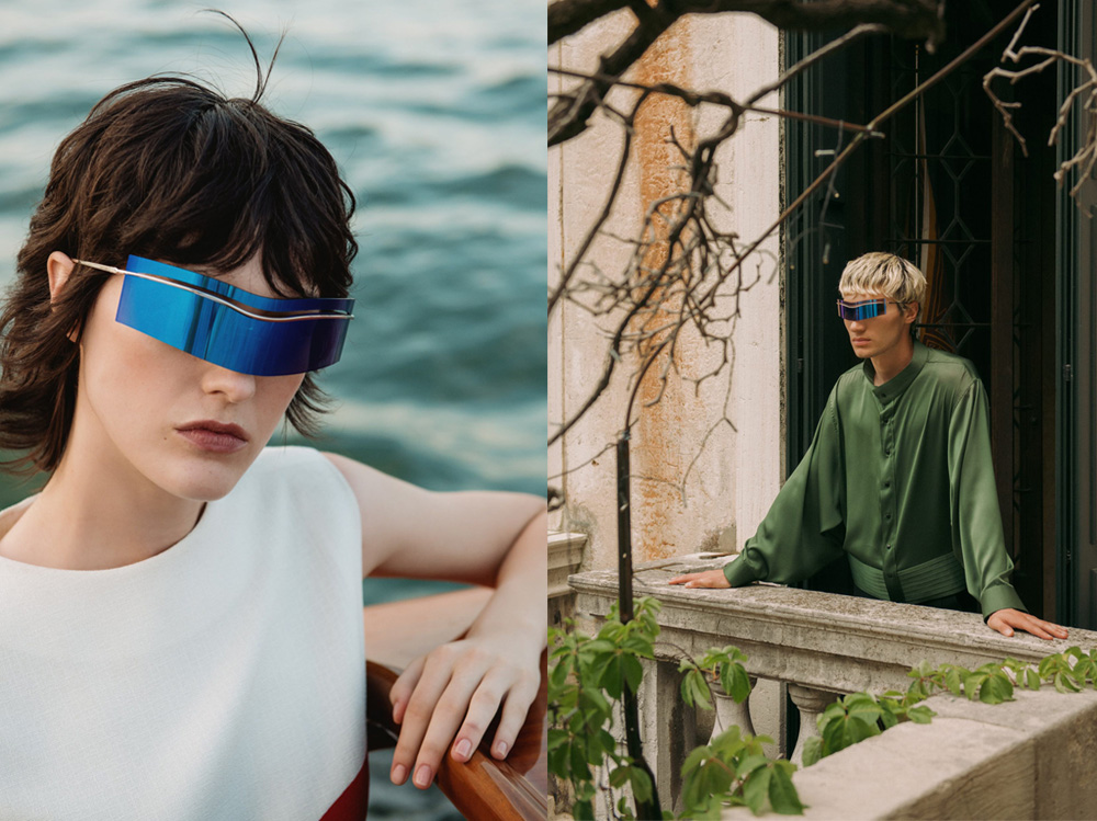 EVOLUTION, la collezione di occhiali futuristici di Pierre Cardin al centro  di un video esclusivo girato a Venezia 