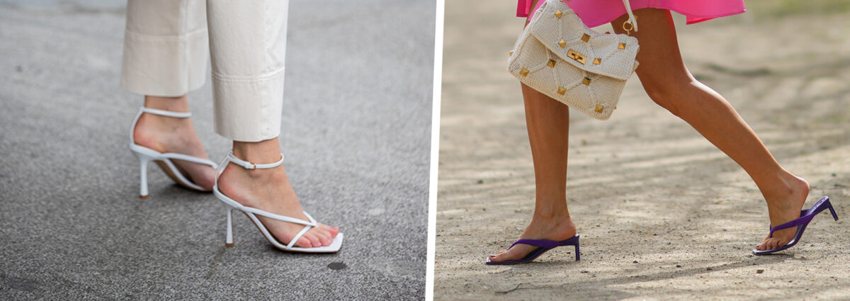 infradito con tacco tendenze moda