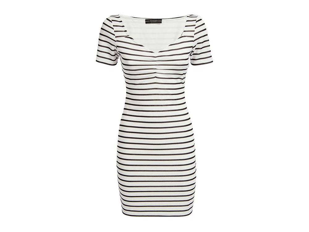 GUESS-Abito-a-righe-in-filo-lurex