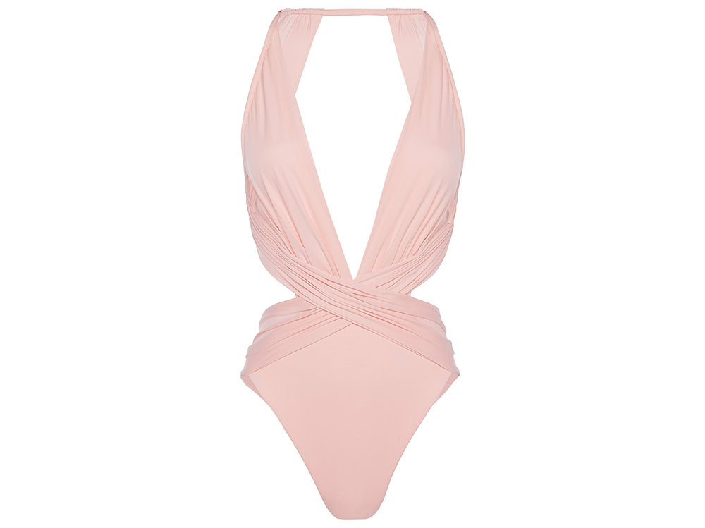 La-Perla-‘STARGAZE’-Halterneck-swimsuit-in-rose-pink