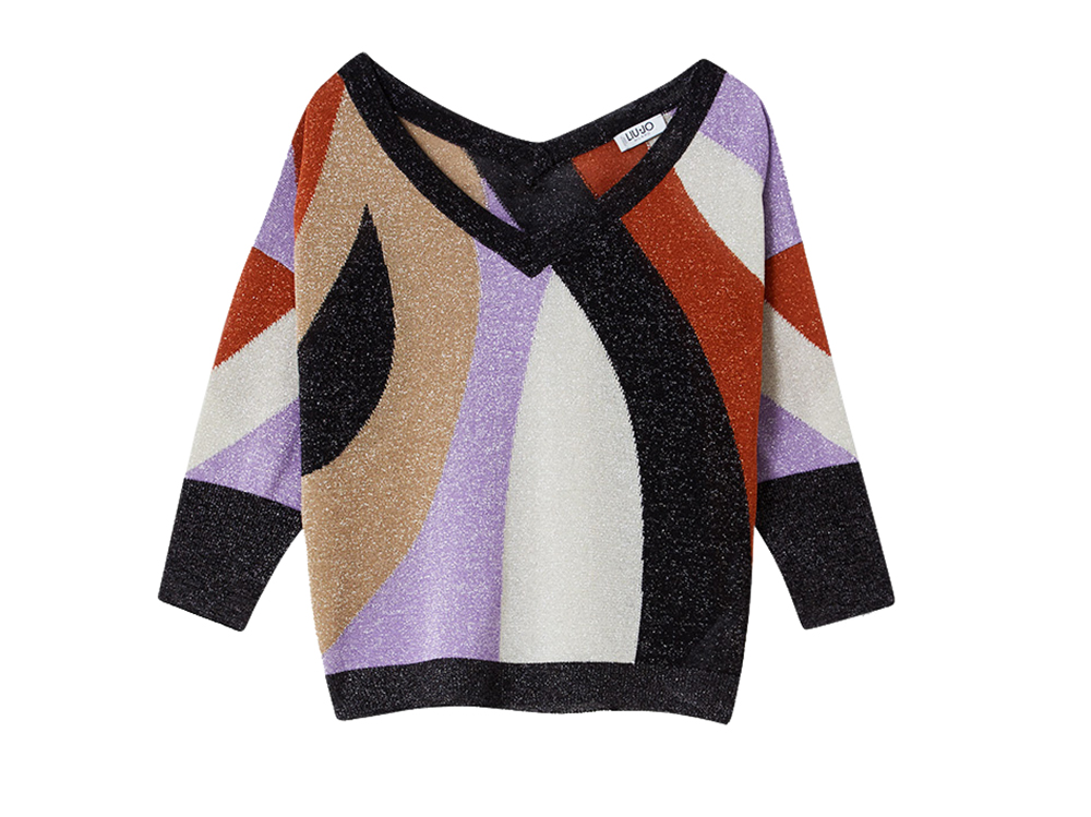 liu-jo-maglia-in-lurex-con-disegni-geometrici-multicolor