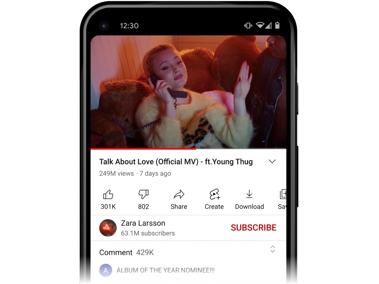 YouTube Watch – Flexible