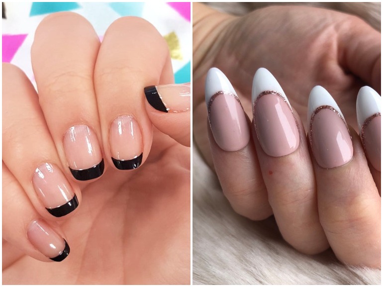 french manicure 2021 doppia cover mobile