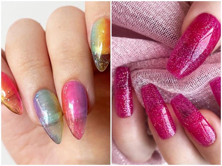 jelly nails unghie effetto gelantina manicure originale estate cover mobile