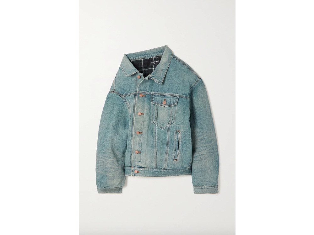 Giacca in jeans_Balenciaga