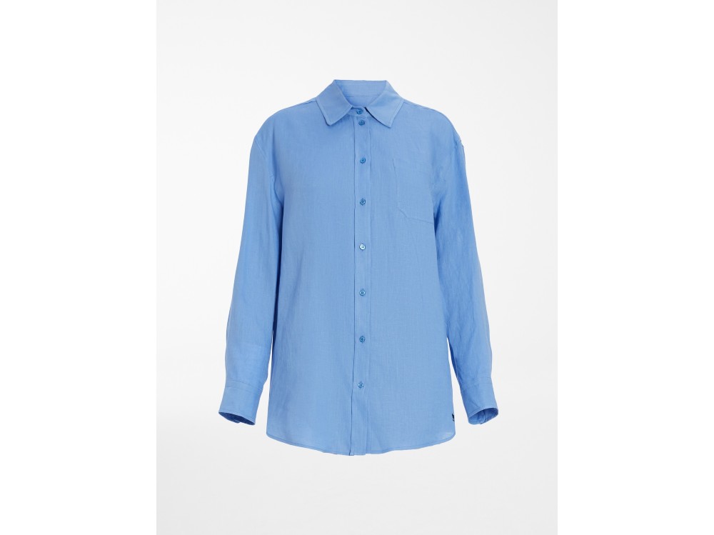 MAX MARA CAMICIA A TUNICA IN TELA DI LINO