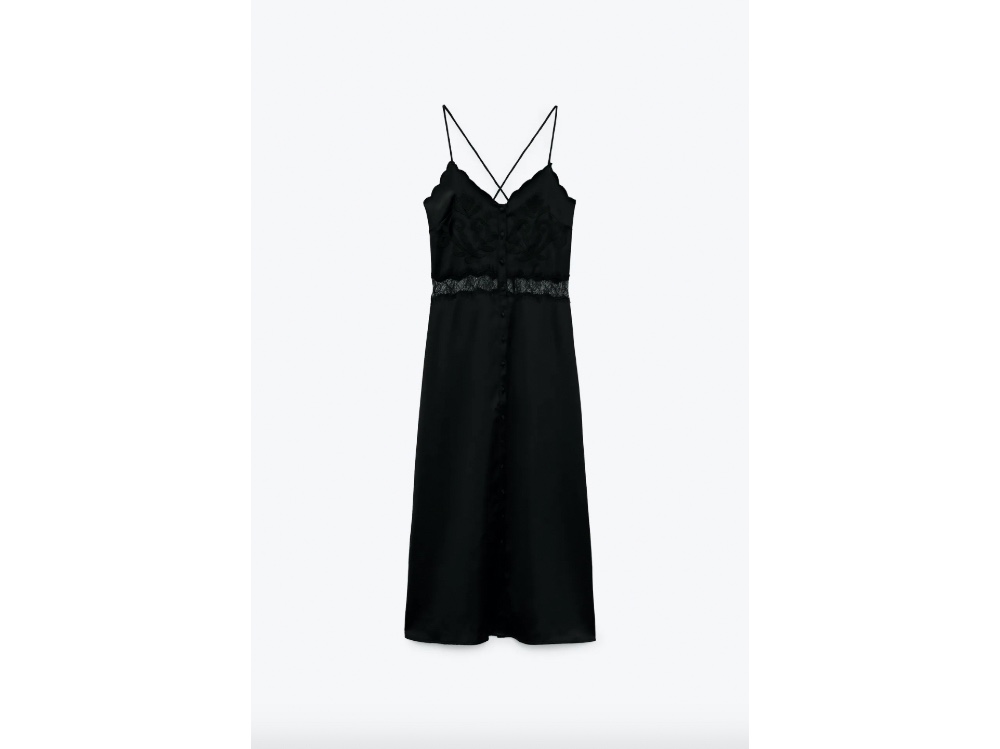 Vestito midi nero_Zara